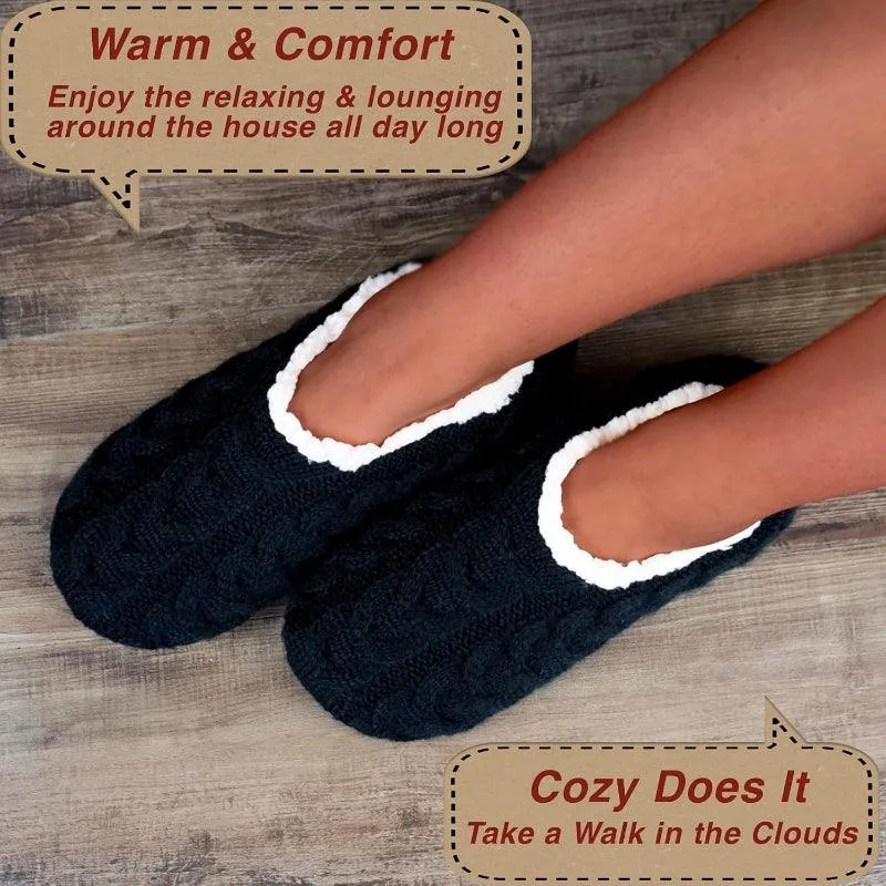 2 Pack Cable Knit Anti Skid – Warmth and Secure Fit