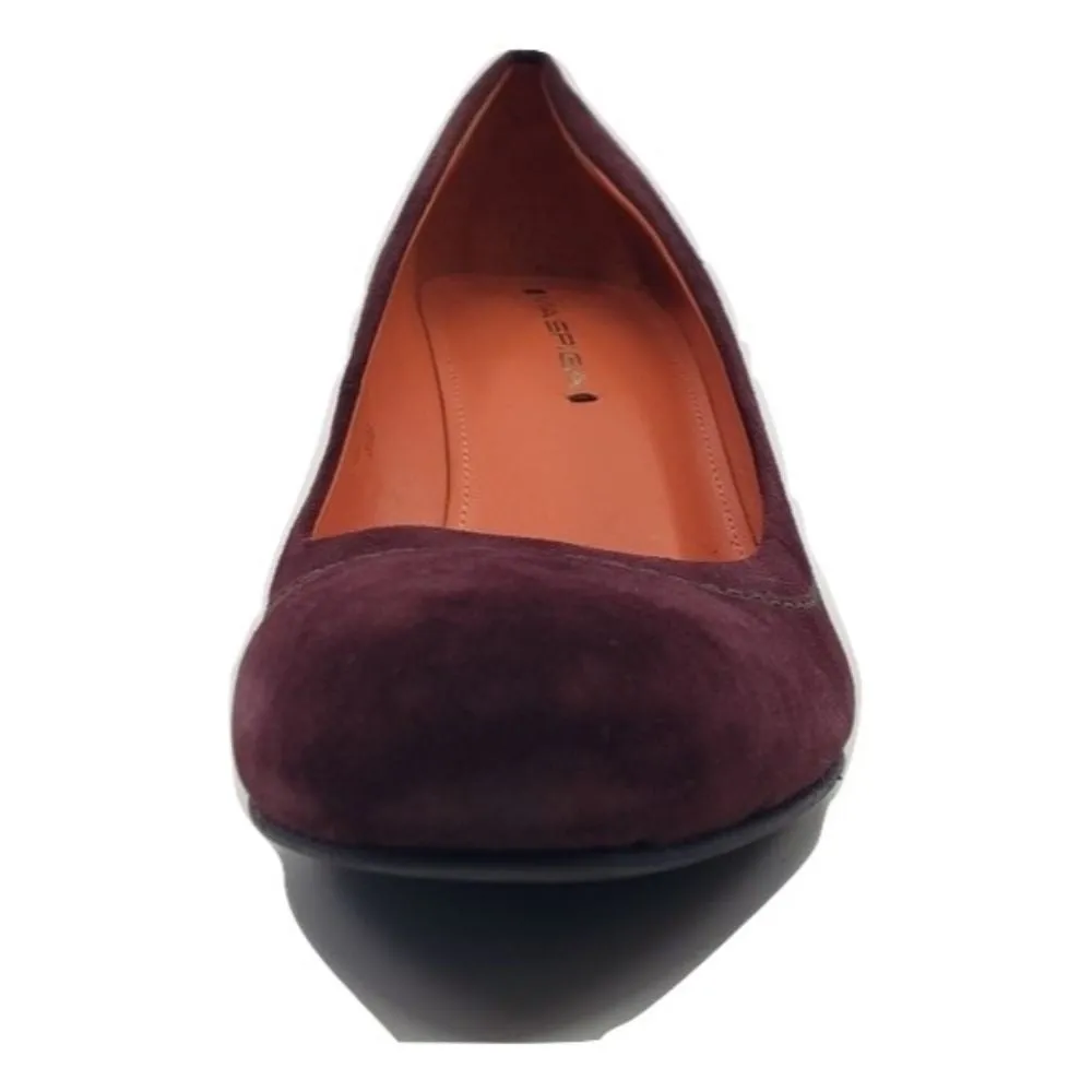 Amelia Bark Suede Via Spiga Wedge Pumps