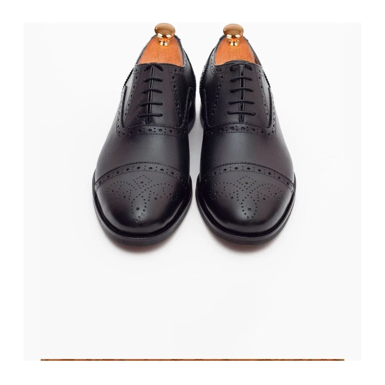 Ariston Boys Black Lace-up Oxford Leather Dress Shoes