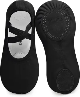 Ballet Shoes for Girls Toddler Kids Adult Women Soft Canvas Dance Slippers Gymnastics Shoe