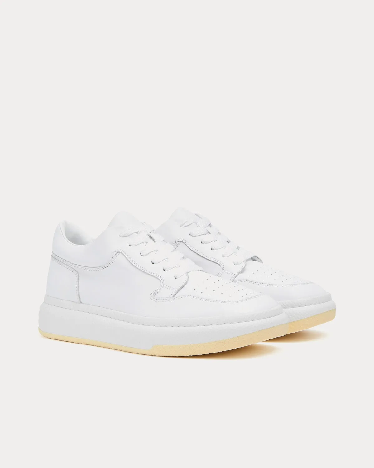 Basketball White Low Top Sneakers