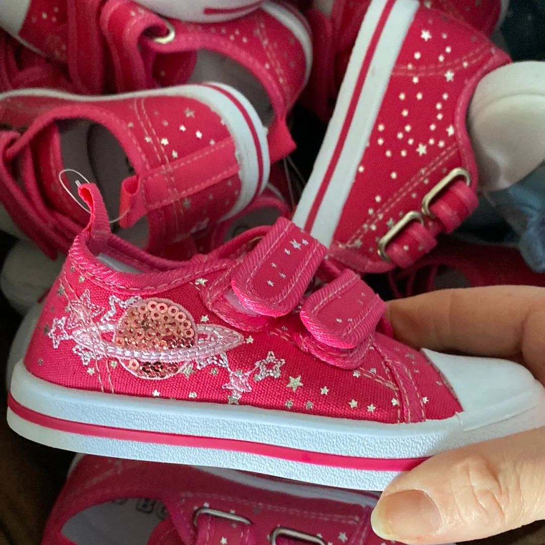 Canvas sparkly stars shoes