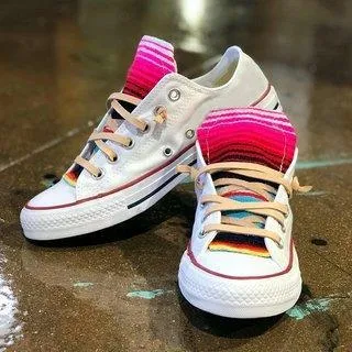 Chicvane Color Block Low Top Lace Up Canvas Shoes
