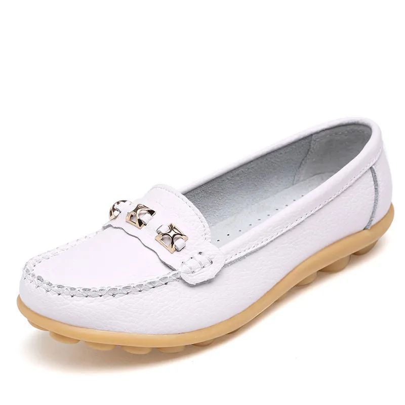 Comelyy Women's soft-soled flat beanie shoes non-slip shoes