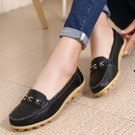 Comelyy Women's soft-soled flat beanie shoes non-slip shoes