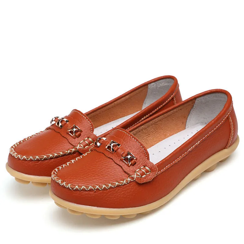Comelyy Women's soft-soled flat beanie shoes non-slip shoes