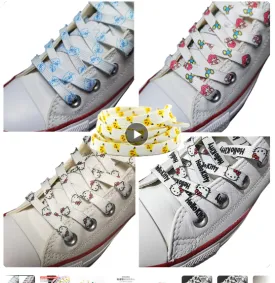 Cute Cat  Shoelaces And friends