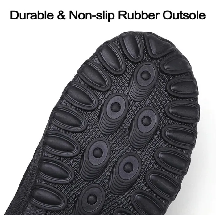Cuzcare Fur Slippers For Men Waterproof Indoor And Outdoor Winter Slides