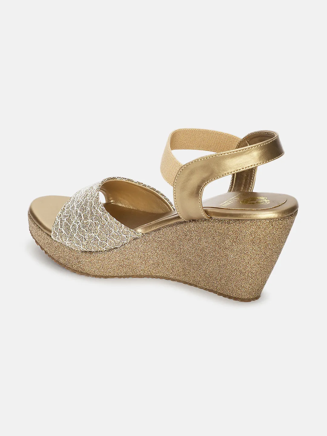 Embellished Open Toe Wedges