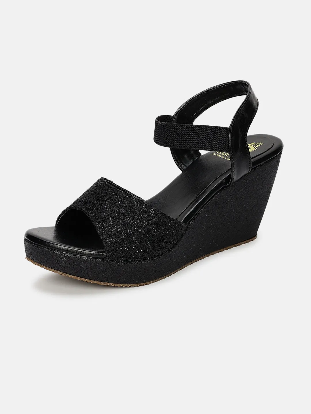 Embellished Open Toe Wedges