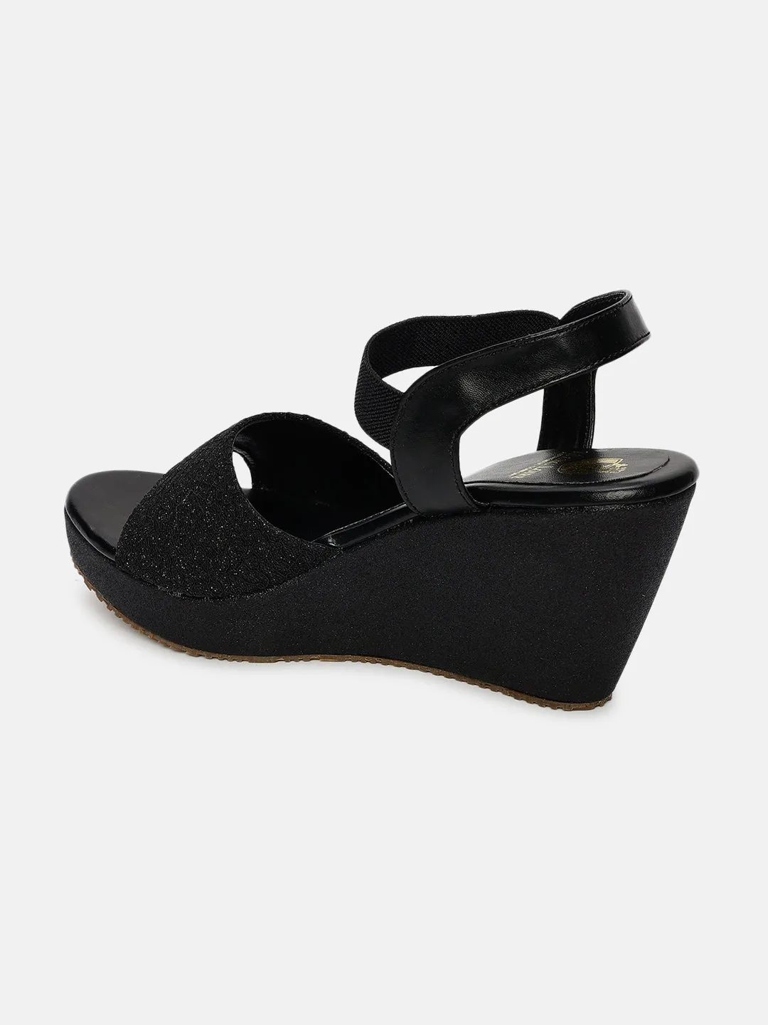 Embellished Open Toe Wedges