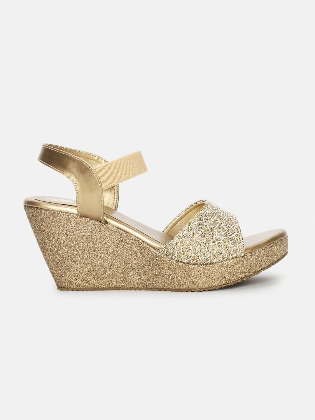 Embellished Open Toe Wedges