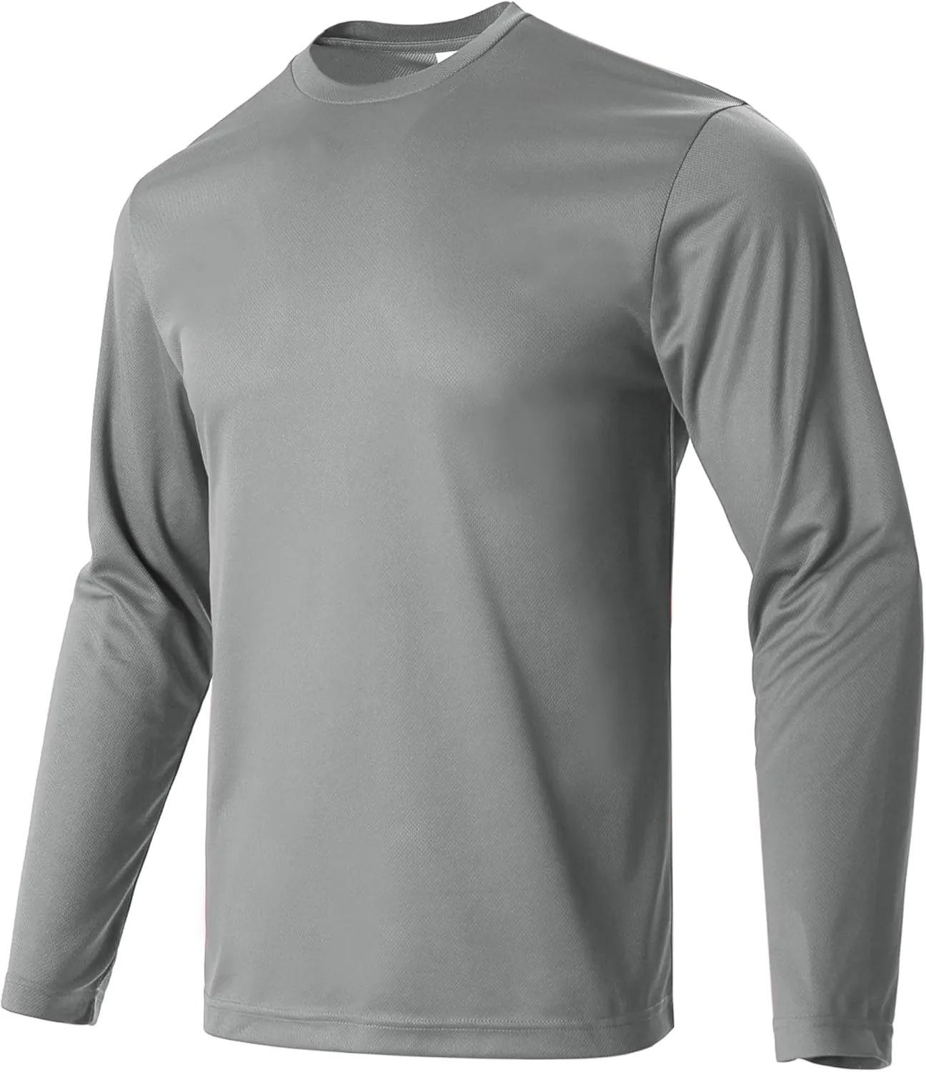 Facitisu Men Long Sleeve T Shirts Pack Quick Dry Athletic Running Activewear Workout Performance Tee Shirts