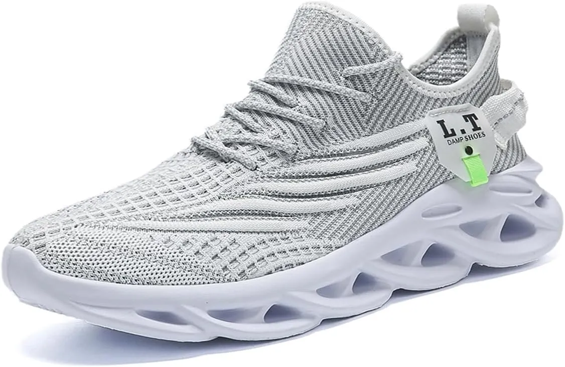 FUJEAK Mens Running Walking Tennis Shoes Mens Casual Fashion Gym Hiking Shoes for Men Sneakers Work Breathable Comfortable Lightweight