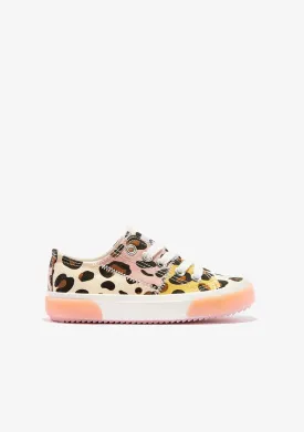 Girl's Leo Print Sneakers