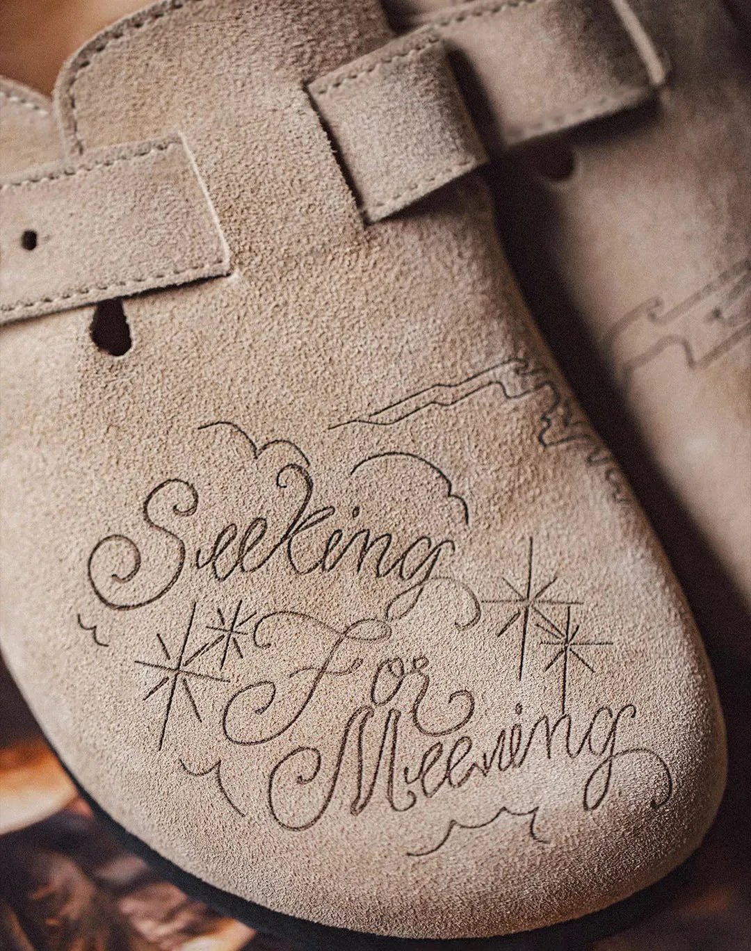 Illustration Of Mules And Half-Slippers Outerwear Cork Leather Unisex Sandal