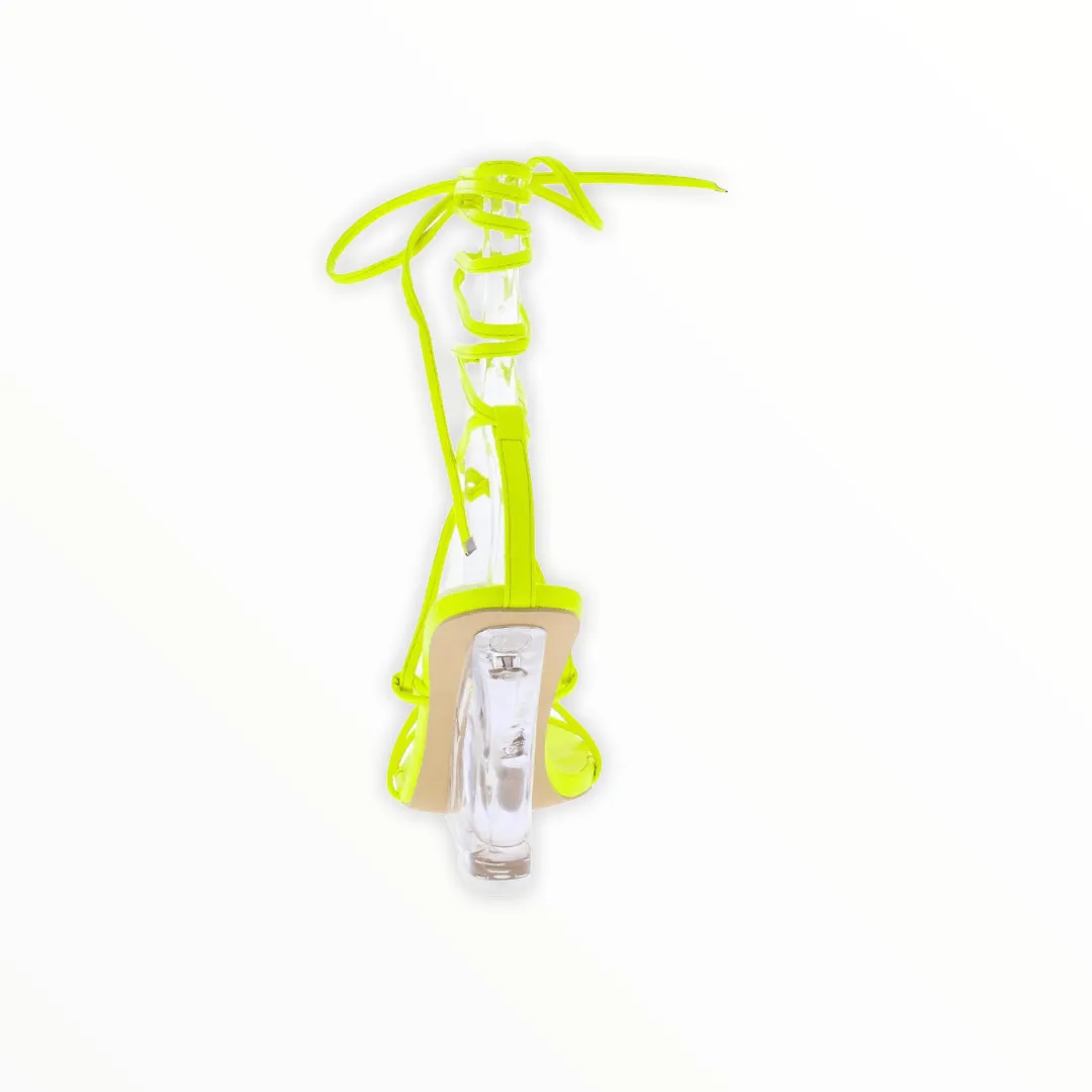 Krystal Heels- Neon Yellow