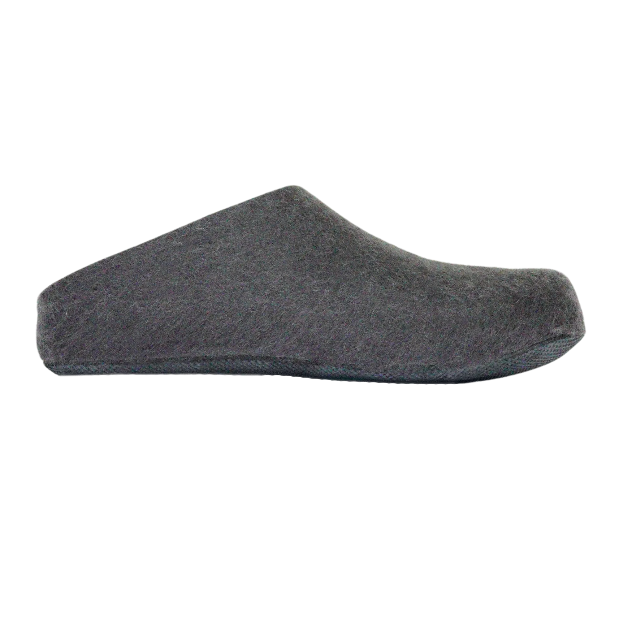 Lahtiset Felt Slippers w/ Rubber Sole, Dark Grey