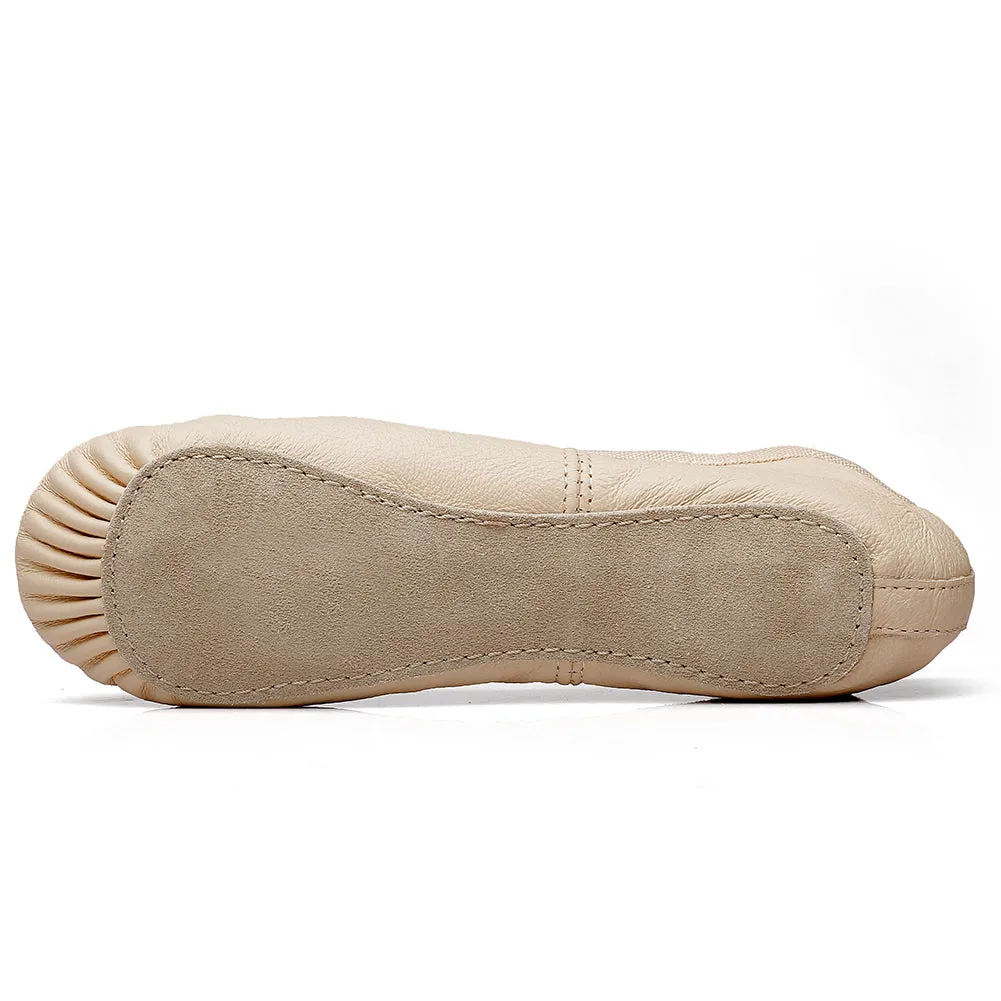 Leather Full Sole Ballet Dance Flats(Toddler/Little Kid/Big Kid)