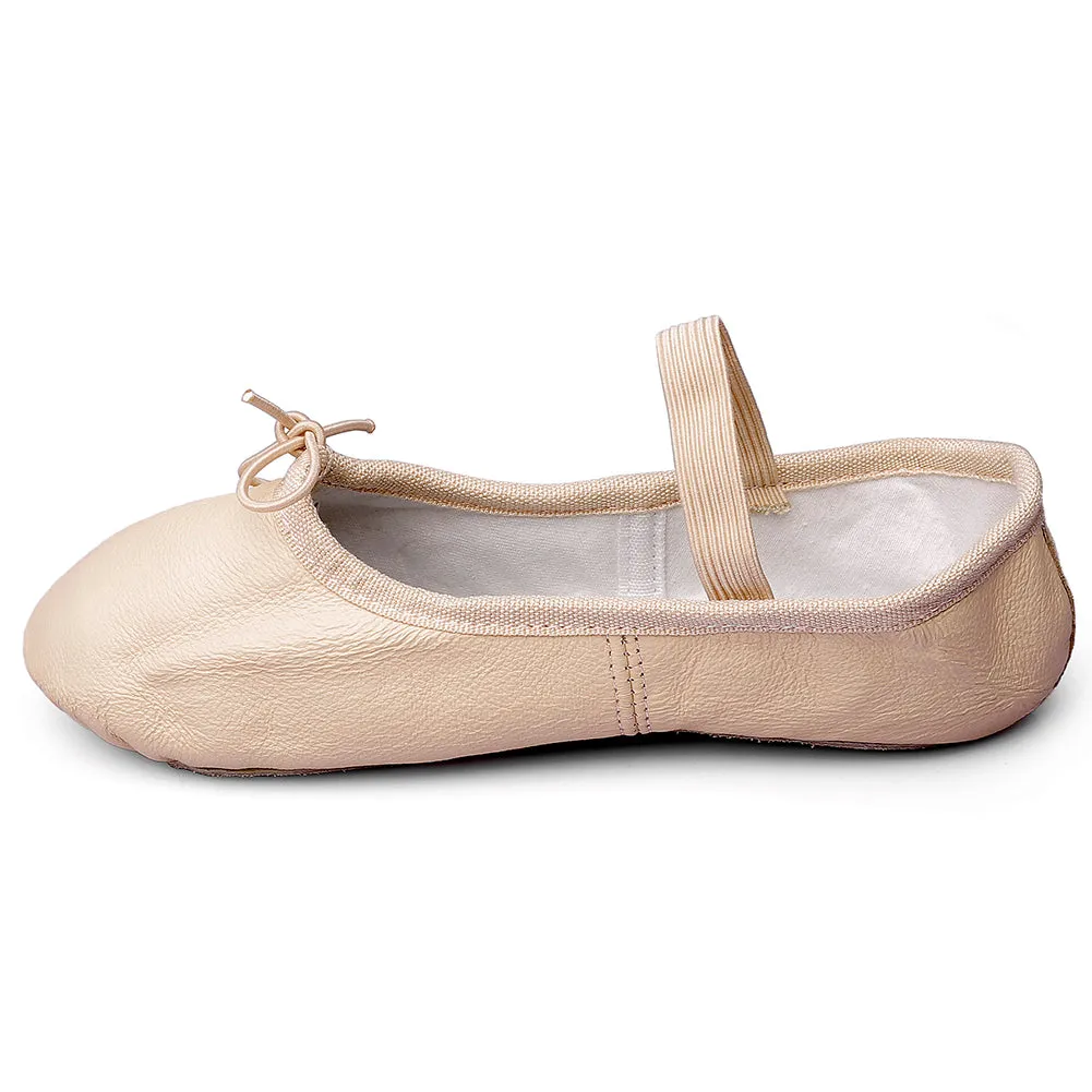 Leather Full Sole Ballet Dance Flats(Toddler/Little Kid/Big Kid)