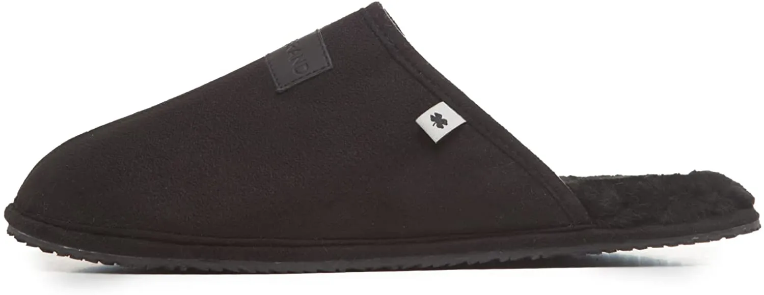 Lucky Brand Micro-Suede Scuff Indoor Slippers for Men with Plush Lining