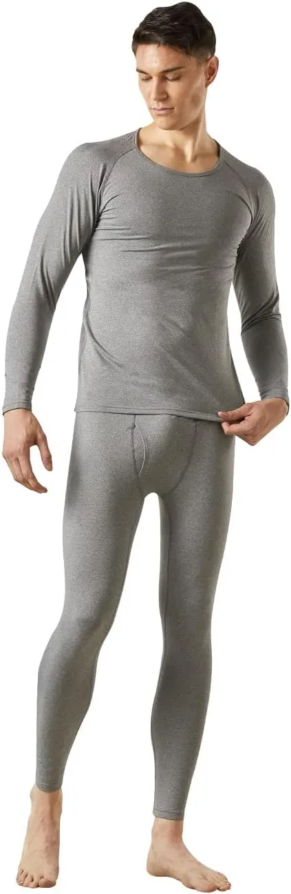 MAXHEAT Mens Thermal Underwear Long Johns Set with Fleece Lined