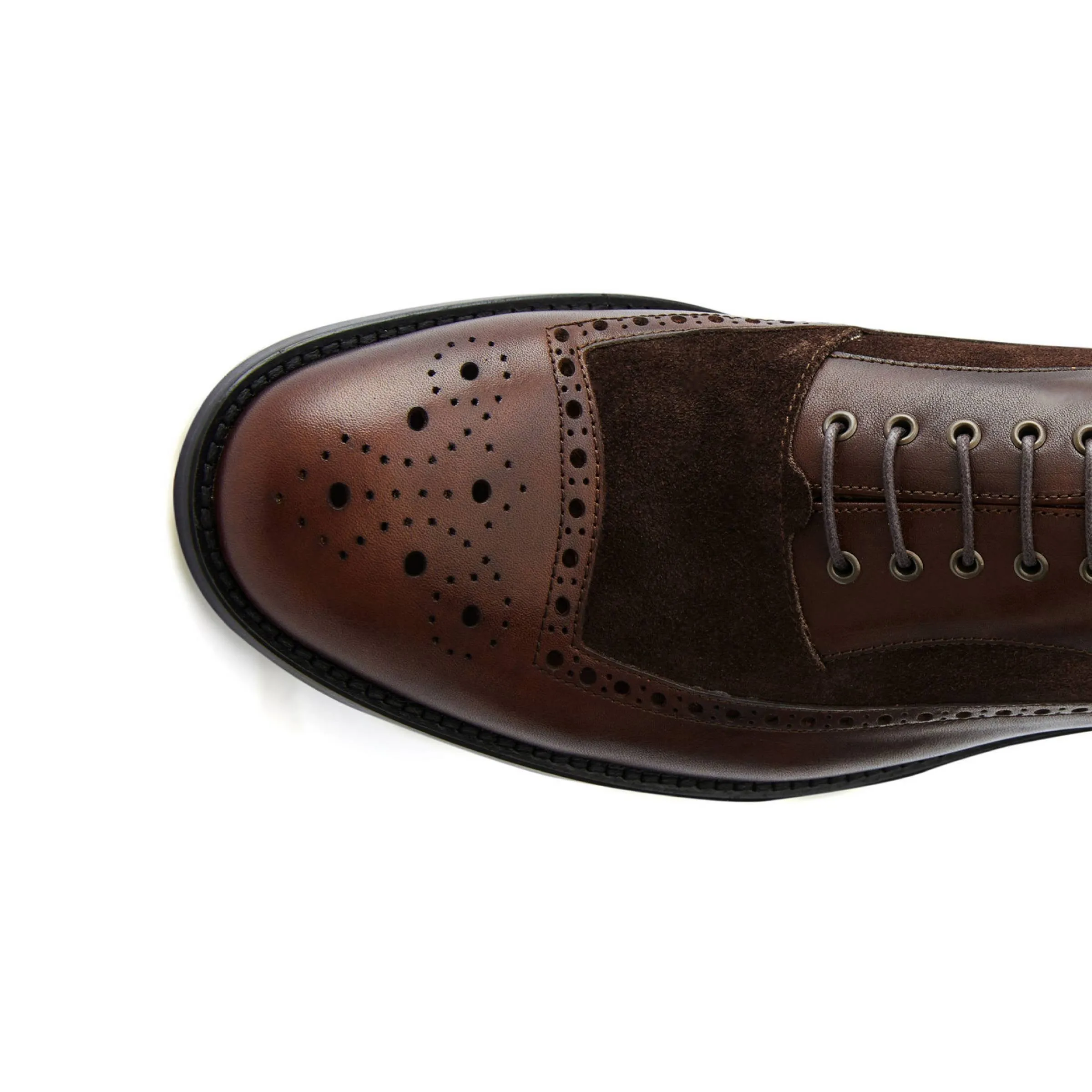 Men's Calf Leather Handmade Oxford M7005
