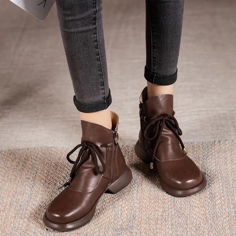New lace-up soft-soled comfortable boots