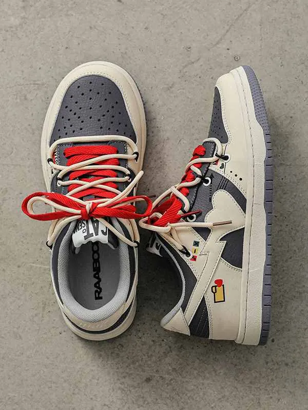 Niceprimes  Low Top Leather Basketball Sneakers