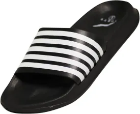 Norty MEN'S 8-13 SLIDE SANDAL BLACK STRIPE   11526