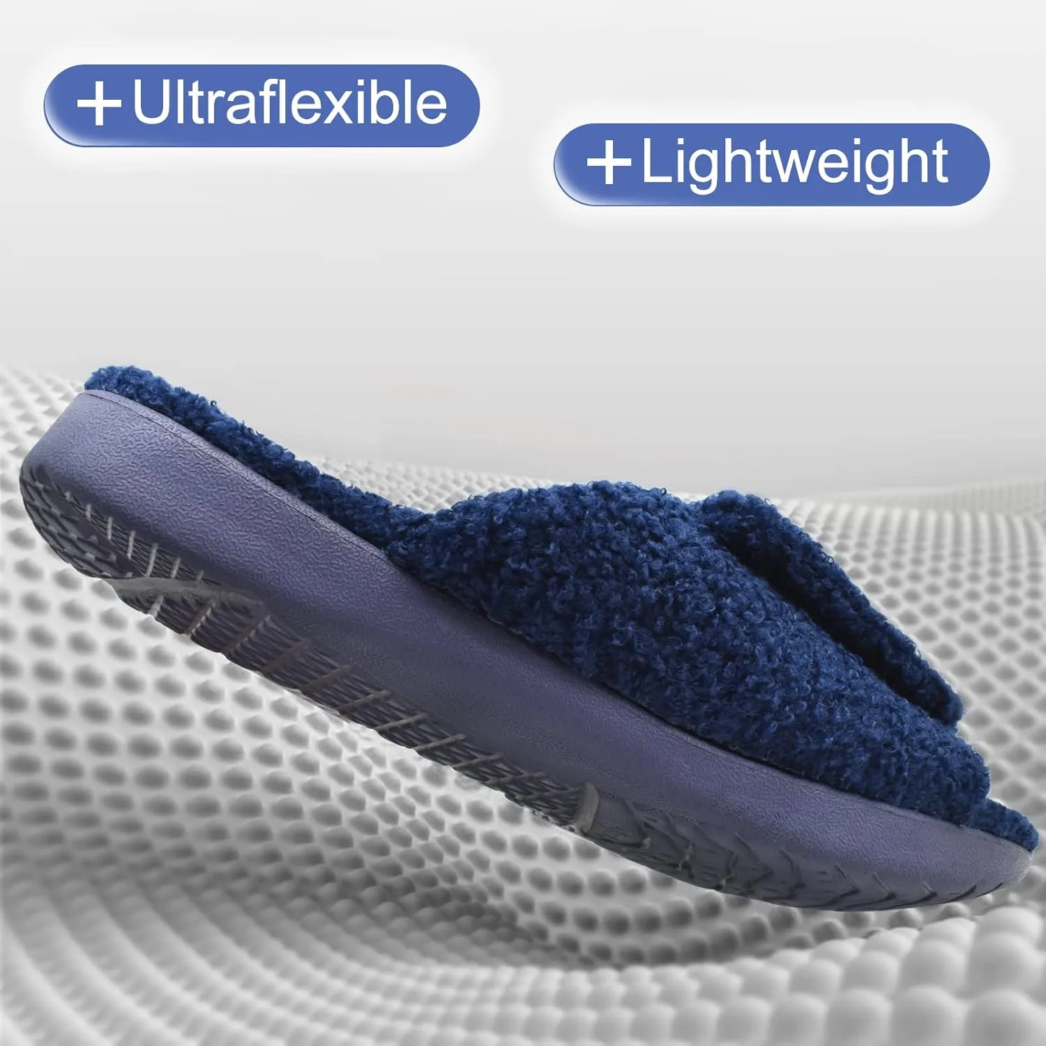 ONCAI Mens House Slippers with Arch SupportFur Slides with Orthopedic for Plantar Fasciitis Wide Footbed and Adjustable Straps Size 7.5-15
