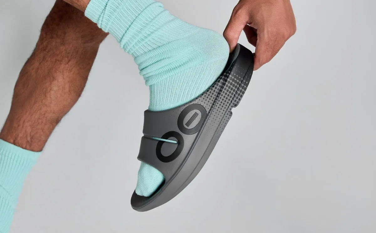 OOFOS Unisex OOahh Sport Slide Sandal - Slate Matrix