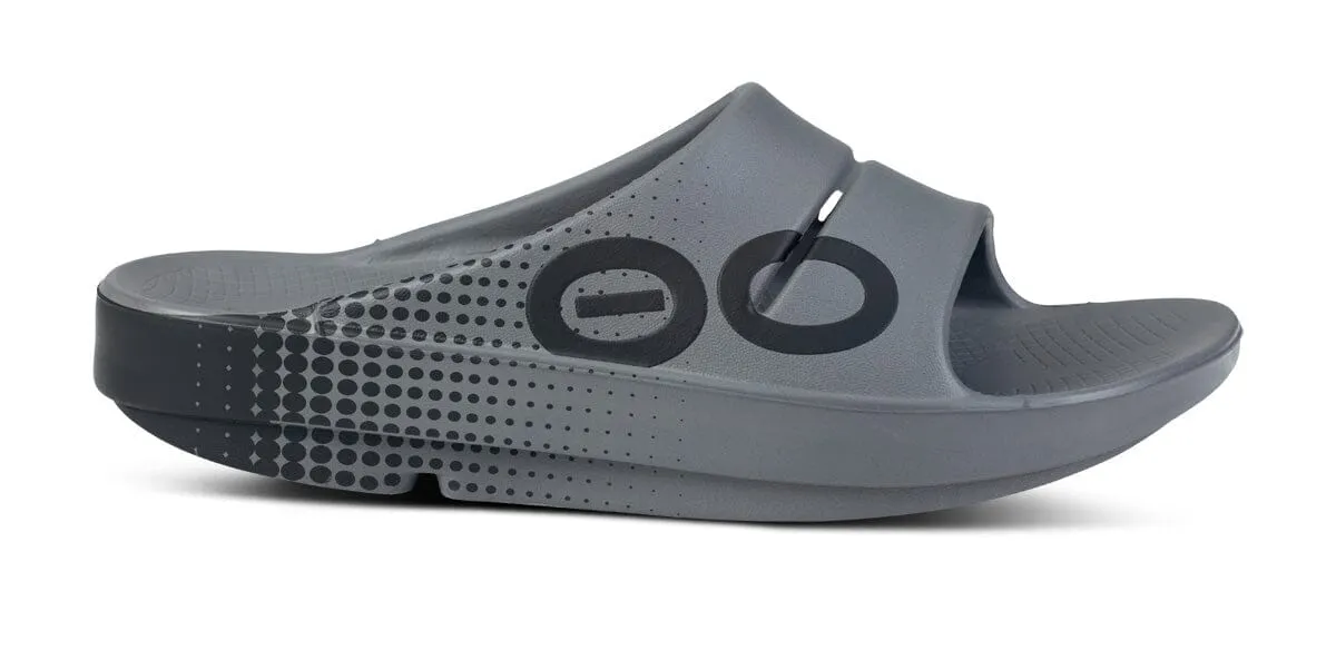 OOFOS Unisex OOahh Sport Slide Sandal - Slate Matrix