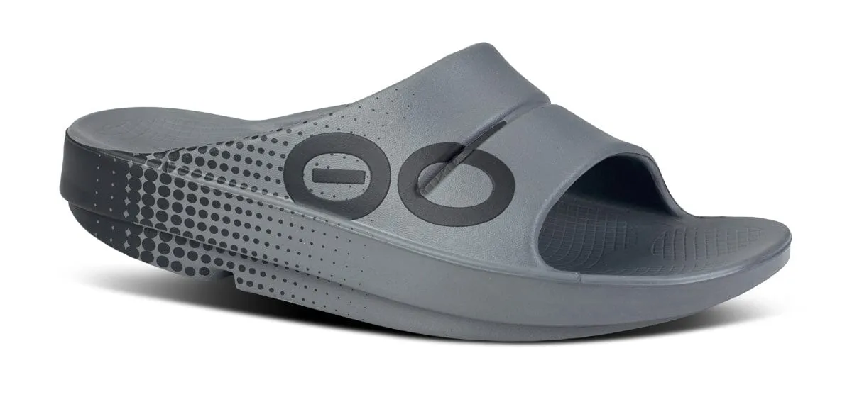 OOFOS Unisex OOahh Sport Slide Sandal - Slate Matrix