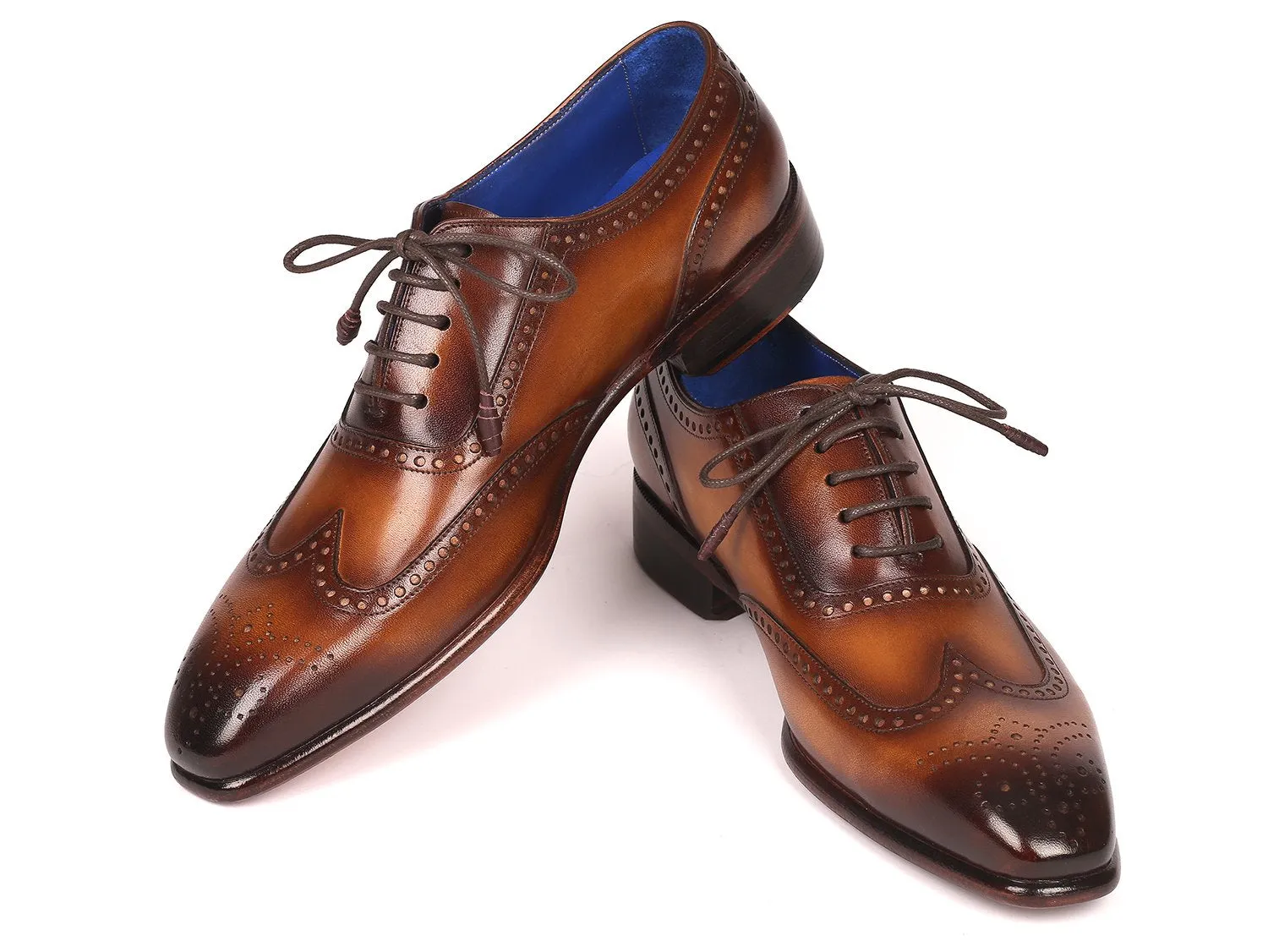 Paul Parkman Wingtip Leather Oxfords, Brown