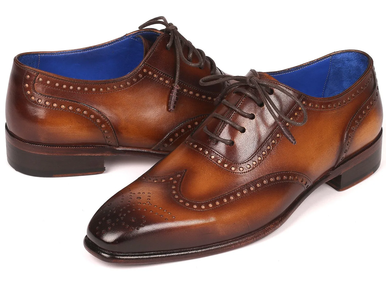 Paul Parkman Wingtip Leather Oxfords, Brown