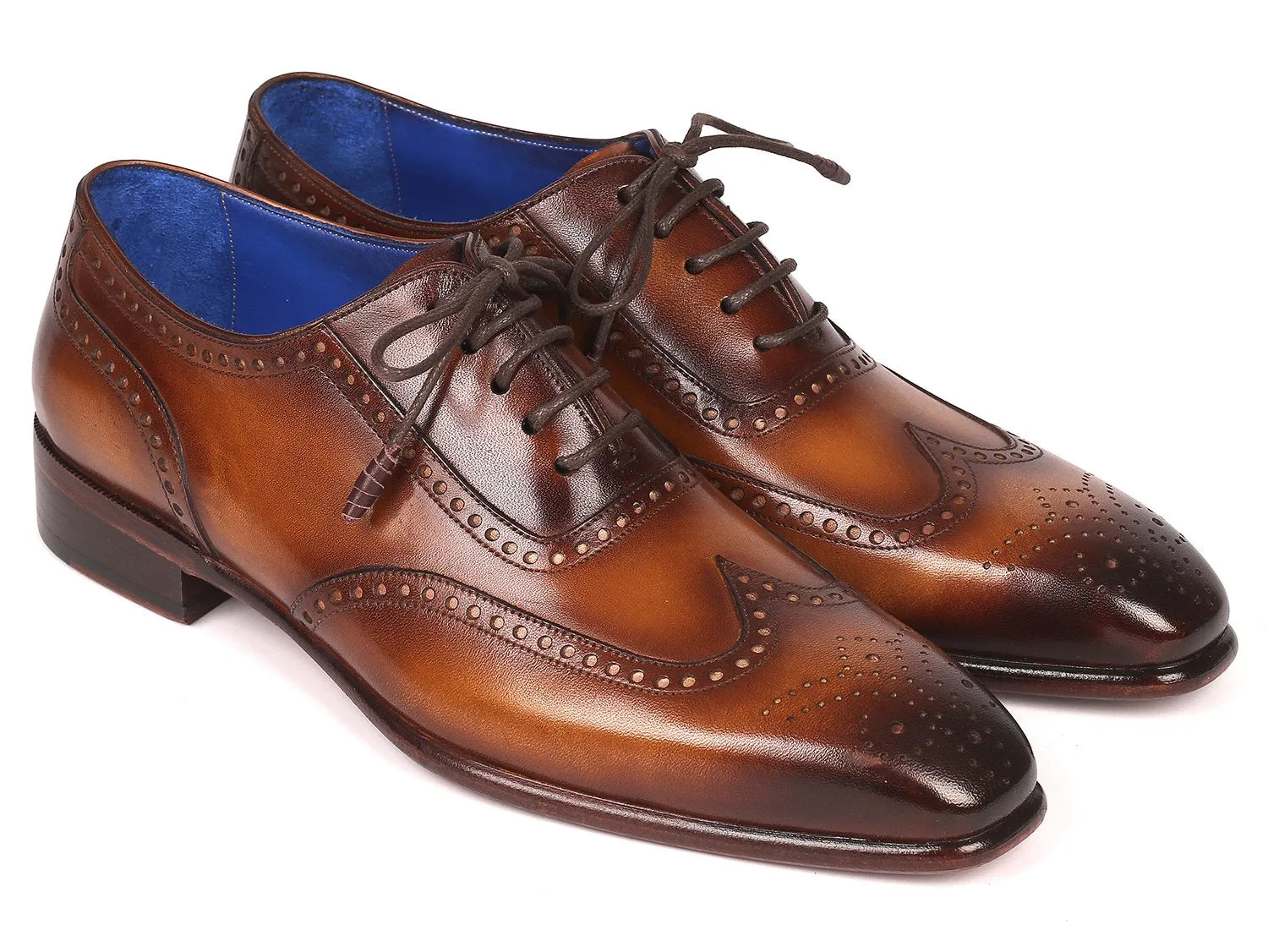 Paul Parkman Wingtip Leather Oxfords, Brown