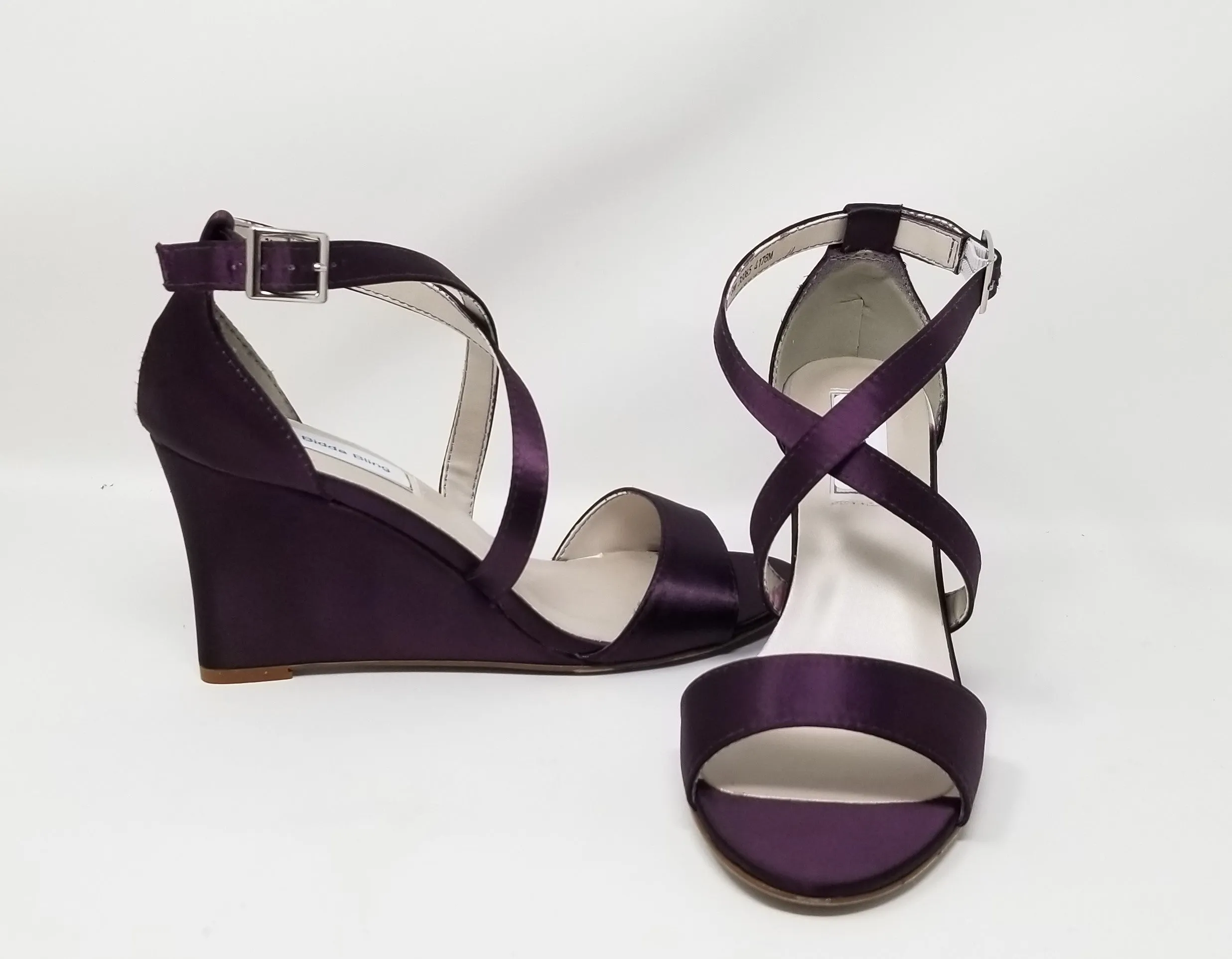 Purple Wedding Wedges For Bride or Bridesmaids | Dyeable Shoes