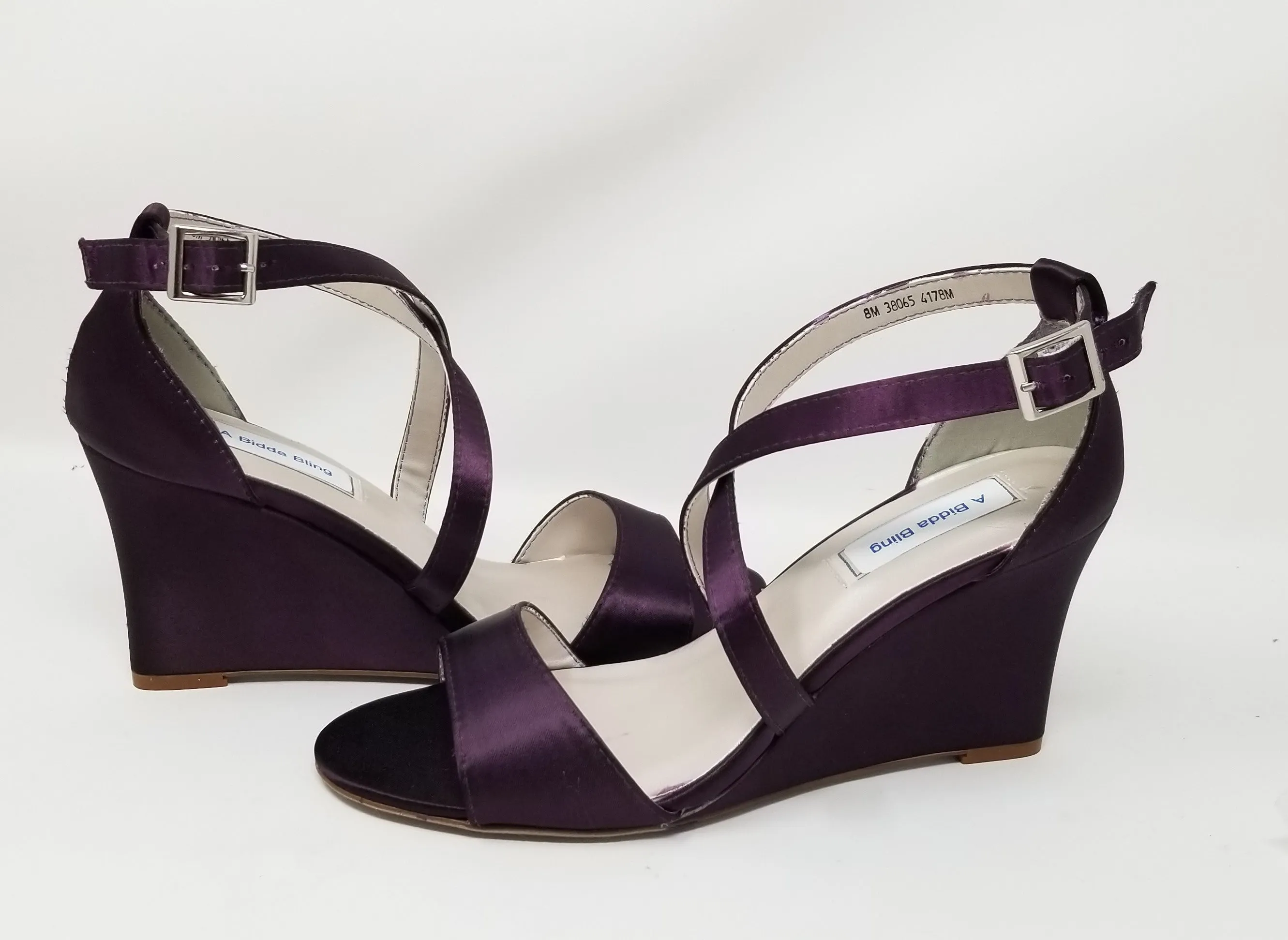 Purple Wedding Wedges For Bride or Bridesmaids | Dyeable Shoes