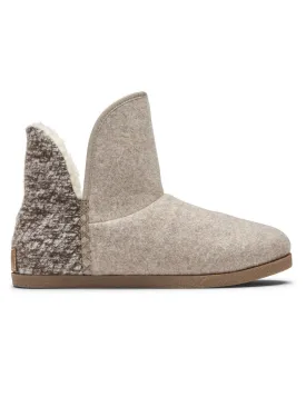 Rockport Women's Trutech Veda Moc Slipper Boot Taupe Grey CI0745