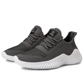 Sneakers Men's Outdoor Road Shoes Breathable Lightweight Non-Slip - Grey Size US10 = US44