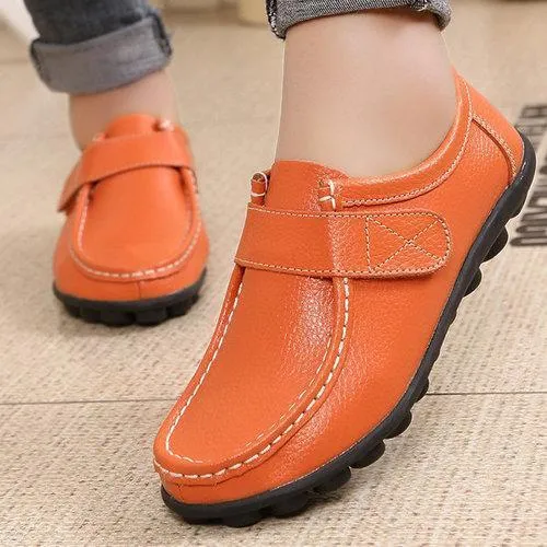 Soft Leather Flat Shoes