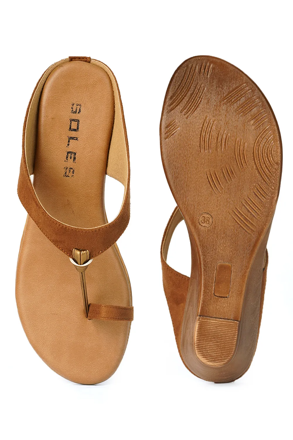 SOLES Slip On Sandal Wedges