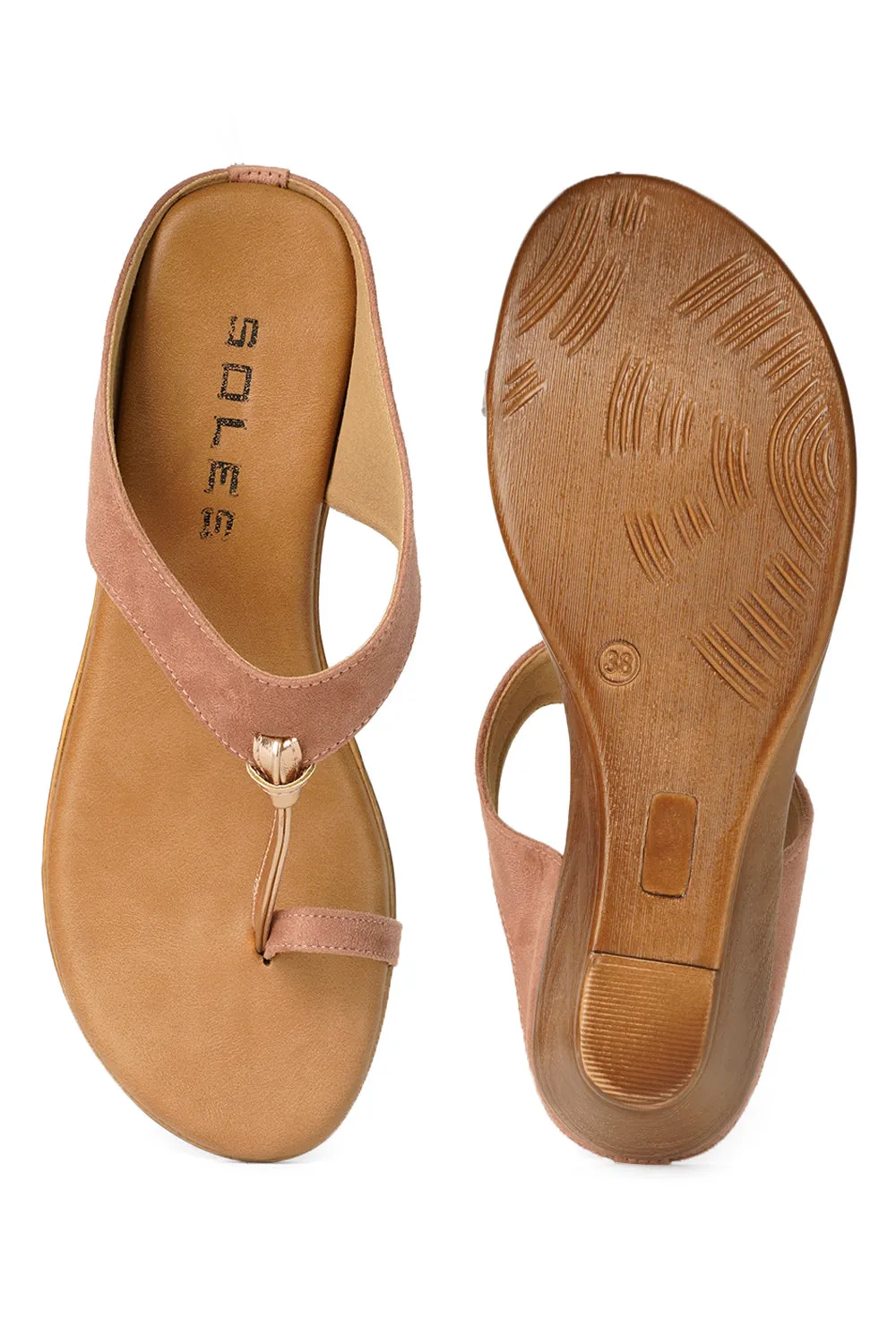 SOLES Slip On Sandal Wedges