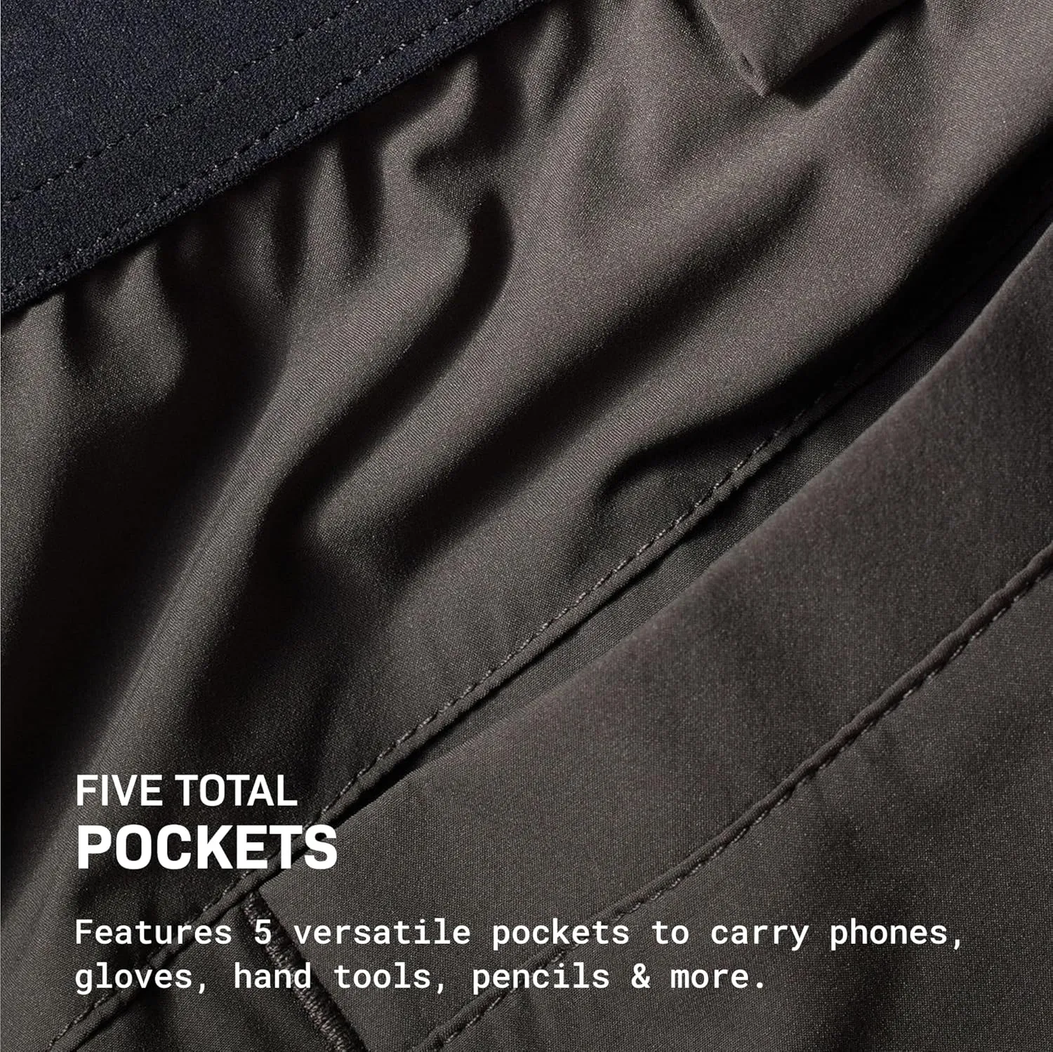 TRUEWERK Men's Workwear Cloud Shorts - Men's Workwear Shorts, Breathable, Moisture Wicking, Technical Work Utility Shorts