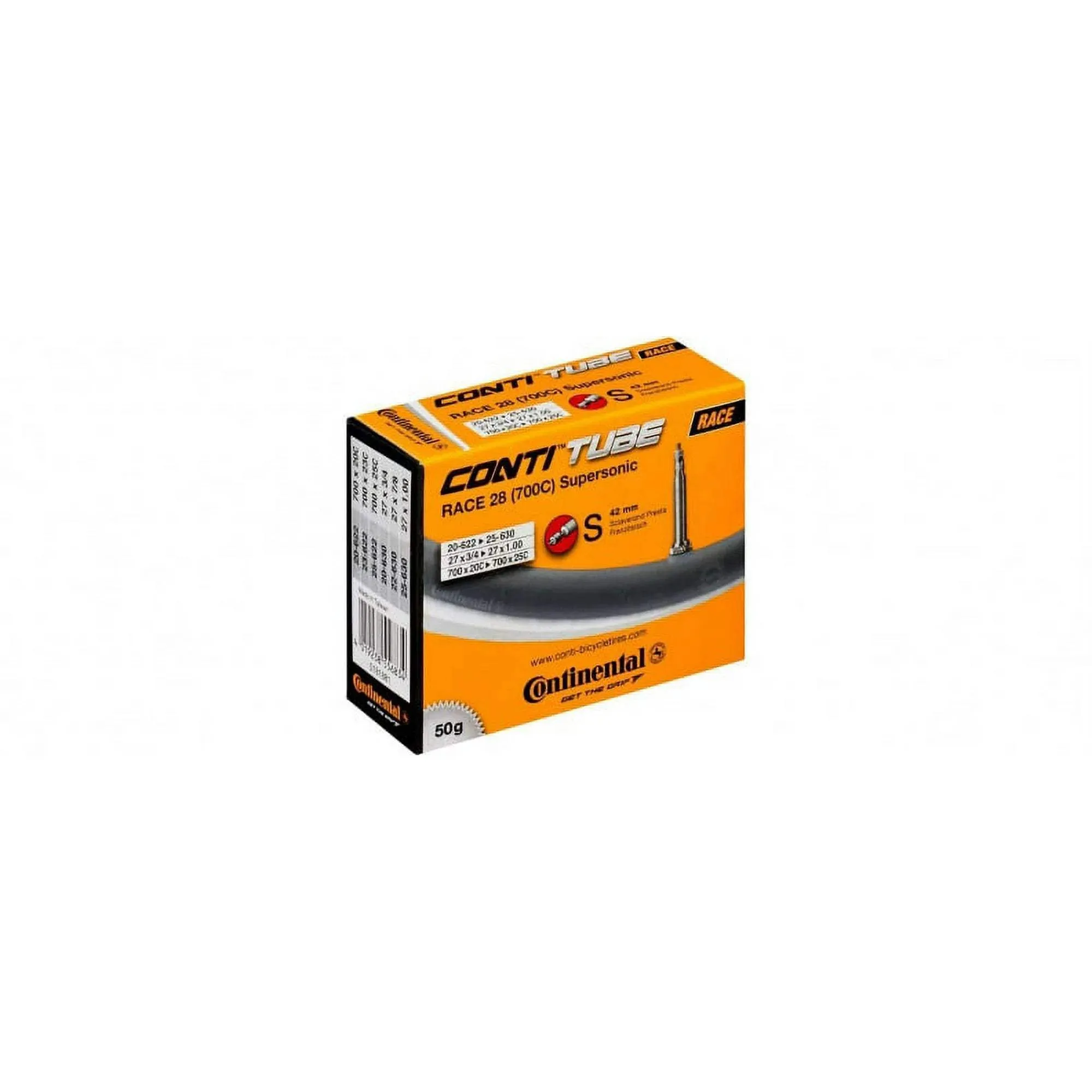 USED Continental Bicycle Tire Tube 700c x 28mm-47mm Schrader Valve 40mm Stem 180g