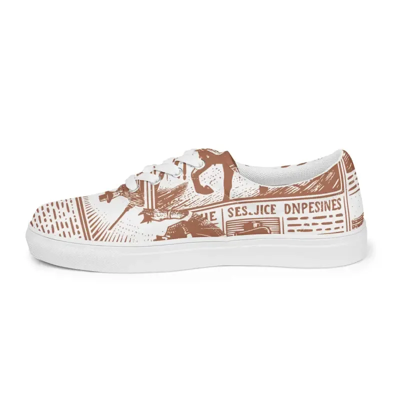 Vintage Newspaper Canvas Shoes Rock your Style