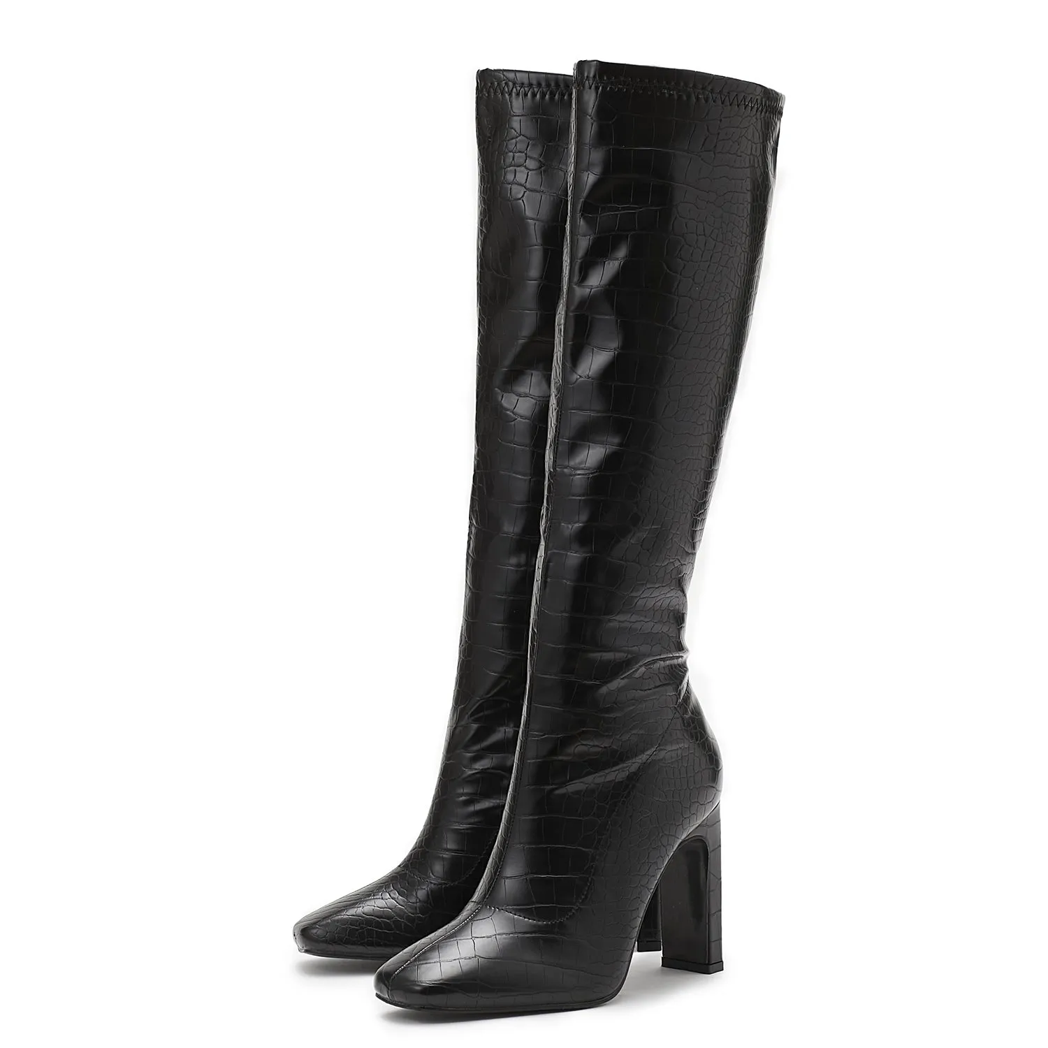 Wastaria Croc-effect Boots