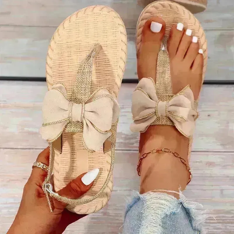 Women's Fashion Trend Indoor Outdoor Bow Sandals