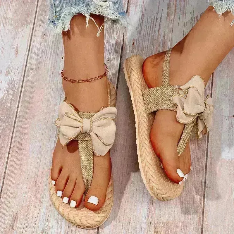 Women's Fashion Trend Indoor Outdoor Bow Sandals